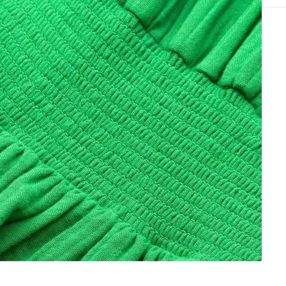 ME + EM Cheesecloth Maxi Dress Leaf Green 4 - Picture 10 of 15